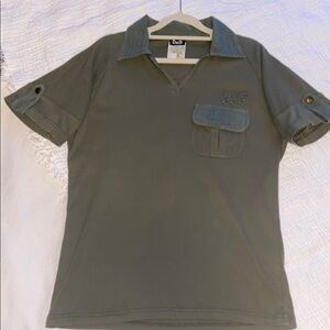 Vintage D&G Men's Navy Polo Shirt